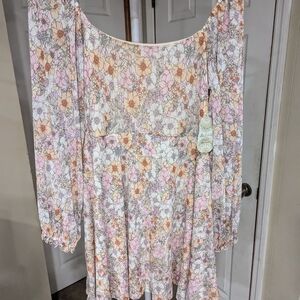 Floral Long Sleeve Dress